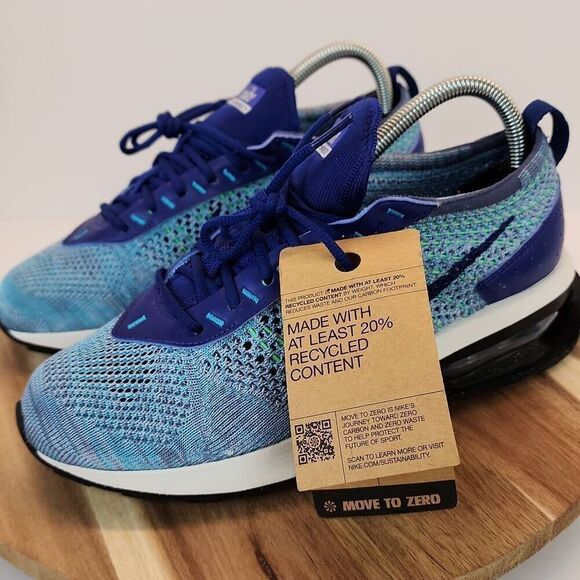 Nike Air Max Flyknit Racer Royal Blue Algae New With Tag Mens Size 6  FD2765-400 main image 5